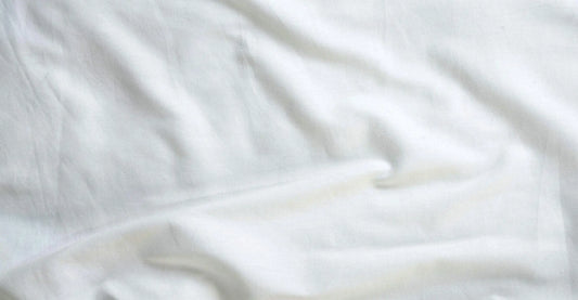 Flat Bed Sheet & Two Pillow Covers - White